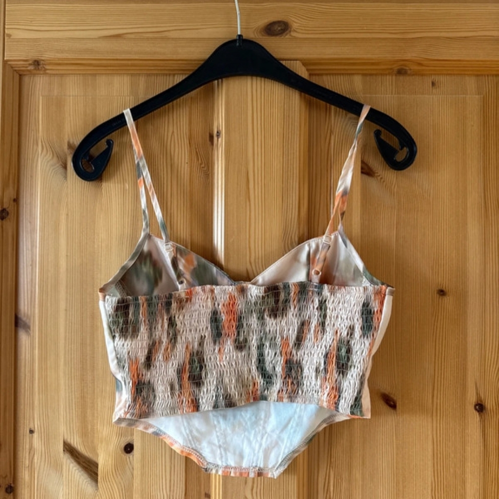 Multicolor Smocked Cami Top